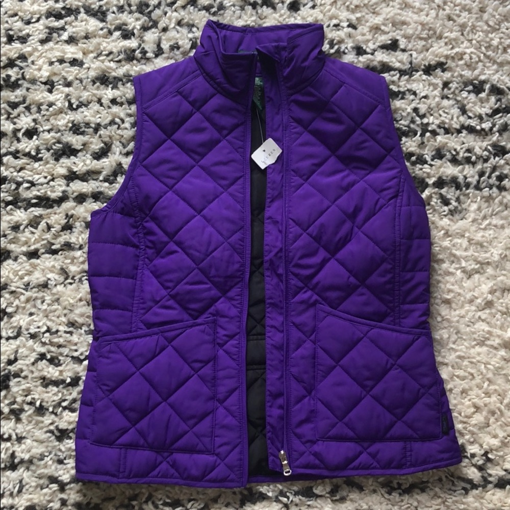Ralph Lauren Quilted Purple Vest